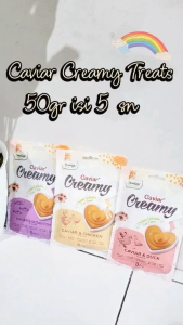 Caviar creamy cat treat 50gr isi 5 snack cemilan kucing