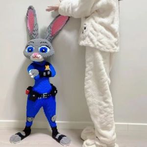 4688-piece Officer Rabbit Creative Building Kit bulk packaging urban classic brick assembly toy suitable for childrens educa