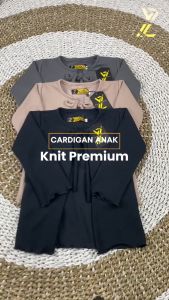 Cardigan Anak Perempuan Knit Premium 1-5 Tahun / Baju Rajut Outer Anak Korean Style / Cardigan Crop Tali / Atasan Anak Perempuan Murah / Cardy Anak Knit Premium / Baju Anak Crop