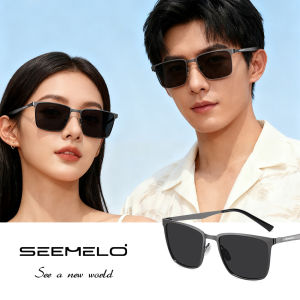 Seelo แว่นตากันแดด UV400แว่นโพลารอยด์สำหรับผู้ชายแว่นตากันแดดทรงสี่เหลี่ยมแว่นตาน้ำหนักเบาเป็นพิเศษป้องกันแสงสะท้อนแว่นกันแดดขับรถเล่นกีฬากลางแจ้ง
