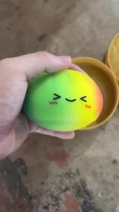 Rainbow Dumplings Squishy Stress Relief Gifts Funny Dumplings Stress Fidget Sensory Favors with Food Steamer Stretchy Desk Gifts