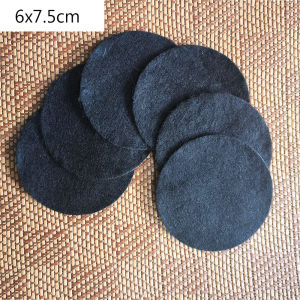 6 Pcs/lot Fireproof Mat for 4/12 Hours Incense Burner Black Aluminum Foil Flame Retardant Cotton Sandalwood Scented Plate