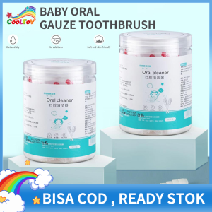 CoolToy Pembersih Lidah Bayi Kassa Pembersih Mulut Bayi Baby Mouth Cleaner Baby Oral Cleaner Kapas Batang Untuk Bayi 0-3 Tahun(Isi 30)