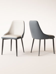 Modern Cat Scratch Leather Dining Chair Back Chair Luxury Design Hotel Sample Room Home Use Furniture Dining Table Chair