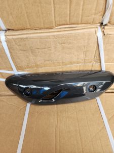 Cover Tameng Tutup Knalpot Scoopy New Esp K2F Prestige 2020-2022 Karbon Dan Hitam