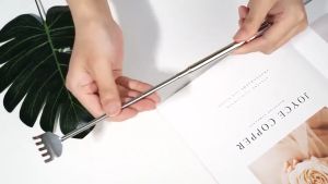 ไม้เกาหลัง ไม้เกาหลังสแตนเลส แบบพกพา ยืดได้ หดได้ ปรับระดับได้ตั้งแต่ 15.5ซม ถึง 50ซม Back Scratcher