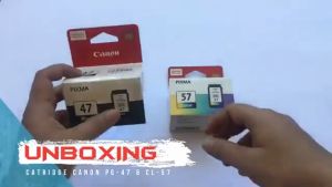 Canon PG47 (15ML) Black + CL57S (8.7ML) Colour ink cartridge Support Model: E3170 E3370 E3470 E410 E470 E4270E4570