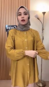 Mons Blouse wanita bahan polo linen premium halus dan tebal // kemeja blouse wanita santai viral....