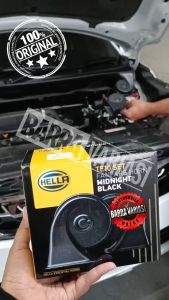 KLAKSON KEONG DOBEL HELLA MIDNIGHT BLACK 12VOLT ORIGINAL SUPER POWER