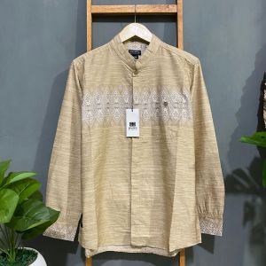 Kemeja Koko Pria Lengan Panjang Regular Fit