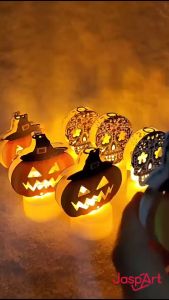 Dekorasi Halloween Lampu LED Halloween Skull Lantern