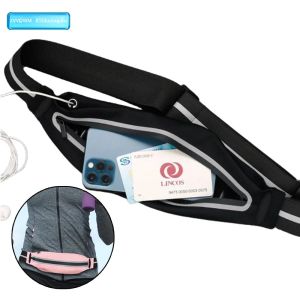 เข็มขัดคาดเอวสำหรับวิ่งกระเป๋ากระเป๋าคาดเอวกีฬาสำหรับผู้หญิงผู้ชายกระเป๋าใส่โทรศัพท์สำหรับนักกีฬาวิ่งเข็มขัดวิ่งจ๊อกกิ้งเดินป่า