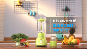 Máy xay sinh tố SUNHOUSE SHD5112 có thiết kế gọn nhẹ dễ sử dụng. Sản phẩm gồm một cối xay hoa quả rau củ mềm và một cối xay thực phẩm khô