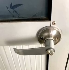 Lever Type Door Knob Stainless Steel Lock Set with 3 keys Anti-Corrosion