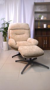 Living Gallery Accent Chair with Ottoman: A Modern Design Chair & Sofa Companion