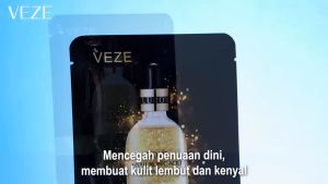 [BPOM] -VEZE 24k pure gold hyaluronic acid facial mask masker wajah 24k gold -VZ16428