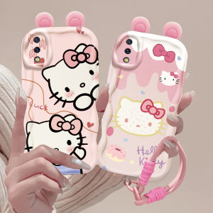 Ultra-Thin Full-Coverage Silicone Phone Case for VivoY93/Y93S/Y95 Cute Cartoon Kitty Design Shock-Resistant Transparent Soft Shell