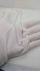 Necklace 3mm kadena necklace (manipis) 92.5 italy silver jewelry (TUNAY NA SILVER)