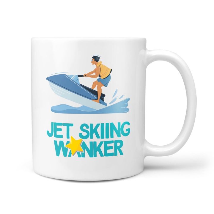 Funny Rude Jet Skiing Wanker Gift Mug Profanity Present Jet Ski Water ...