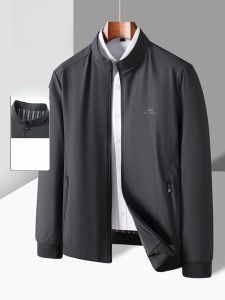 ROMON | Lormen Mens Administrative Casual Jacket Spring Autumn New Style Mid-aged Dad Business Casual Stand Collar Government Employee Coat