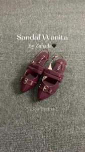 ZUNADA 046 Adele Mules Flatshoes Wanita Cantik Sandal Wanita