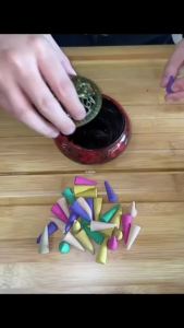 Nexlent Tower Incense Cone Sandalwood Household Incense Floral Scent Wormwood