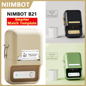 Niimbot B21 Adhesive Label Printer Mini Pocket Thermal Printer Mobile Wireless For Office Home Barcode Tags Labeling Machine