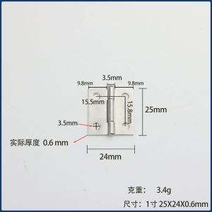10 Pcs 1/1.5/2/2.5/3 Inch Door Connector Accessories Durable Furniture Home Stainless Steel Hinge Window Cabinet Jewelry Box