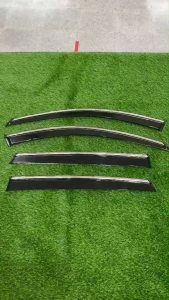 บังน้ำฝน กันสาด BYD Sealion 6 2025 2026 สีดำทึบ คิ้วโครเมี่ยม 4ชิ้น ใช้กาวยึด ติดง่ายมาก NT