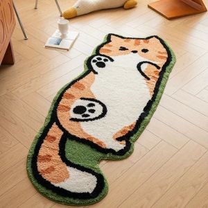 VIKAMA Non-slip Faux Cashmere Runner Rug Thick Soft Large for Hallway Living Room Home Decor