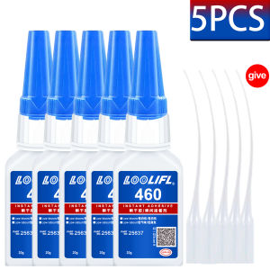 LOOLIFL | LOOLIFL 1-7pcs Super Glue Plastic Professional Adhesive TransparentCyanoacrylateGlue Fast Drying Odorless Long Lasting Bonding
