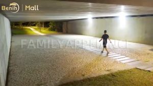 11.11 PROMO 200W Lampu Tenaga Surya Luar Ruangan Tahan Air IP67 Lampu Taman Lampu Malam Otomatis Lampu Sorot Sensor Cerdas