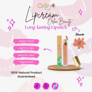 Lipcream Matte Orlin Lipstik Dengan Vitamin Awet Di Bibir No Transfer