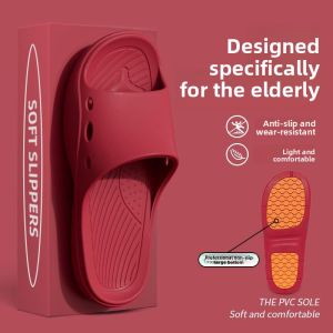 MONLEYTA | Anti-Fall Bathroom Slippers Indoor Home Quiet Odor-Resistant Mens Summer Slippers Womens Simple Style PVC Material Slippers