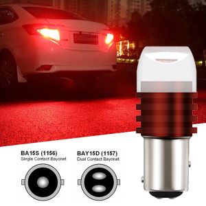 1/4pcs 1156 1157 Led Bulb BA15S BAY15D P21/5W P21W R5W R10W Car Light S25 Indicator Brake Reverse Signal Lamp Red White