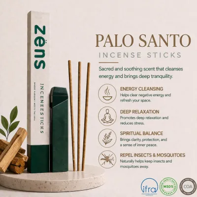 Zens Japanese Low Smoke Short Incense Stick - Agarwood Sandalwood Lavender Osmanthus Zens 日式低烟短线香沉香/檀香/薰衣草/桂花/玫瑰