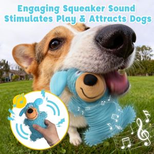 Dog Toy Squeaky Dog Plush Toy Dogs Chew Toys for Interactive Play Fun Crinkly Soft Interactive Plush Animal Toys for Tooth Cleaning