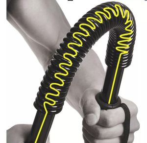 Robasuk 20/30/40/50/60kg Strength Training Equipment for Sports Push Up Bars Arm Force Bar Grip Black Power Twister Bar