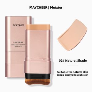 Long-Lasting Water Light Foundation Stick Women Double-Headed Brush Eraser Oil-Control Waterproof Makeup for Dry Skin