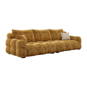 Cream Style Chenille Sofa For Small Living Rooms