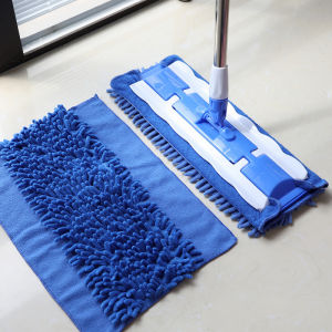 Flat Mop Large Flat Tray Clip Towel Mop For Home Kitchen Tile Mop Absorbent Wooden Floor Dust Mop Mop