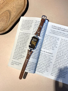 Uhada Leather Bracelet for Xiaomi Band 9 pro New Vintage American Style Intelligent Sports Wristband Universal for Men And Women