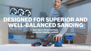 Bosch GEX 185-LI Cordless Orbital Sander 18V Mesin Amplas Orbit 125mm Unit Only