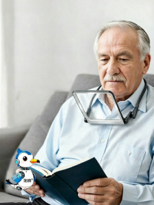 NIOYE | High Power Reading Magnifier Elderly Farsighted Use Eye-protective LED