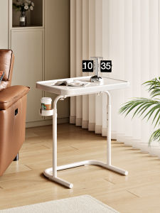 Bedside Table Movable Bedside Table with Wheels Adjustable Bedroom Bed Bean Bag Computer Table Living Room Sofa Foldable Side Table