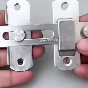 Bộ 2 Khóa Cửa Chuồng Bằng Thép Không Gỉ 180 ° Chốt Và Bu Lông Trượt Đa Năng Cho Cửa Nhà Để Xe Cửa Phòng Tắm Cửa Thú Cưng Và Cửa Sổ