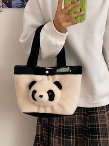 Túi xách Đính Gấu họa tiết hoạt hình GẤU TRÚC PANDA phong cách Hàn Quốc dễ thương