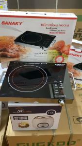 Bếp Hồng Ngoại Cao Cấp Sanaky SNK-22A Kiểu Dáng Đơn Giản Công Suất 2000W Khả Năng Nấu Nhanh Mặt Bếp Kính Cường Lực Chống Xước Chịu Nhiệt Độ Cao Điều Khiển Cảm Ứng Màn Hình LED Hiện Đại Hẹn Giờ Thông Minh BH