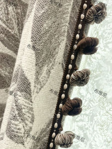 Rèm Cửa Viền Mới Cao Cấp Tua Rua Nhẹ Sang Trọng Phong Cách Trung Cổ Trung Quốc Phụ Kiện Ren Viền Cạnh Hoa Mận Nút Bắp Cải