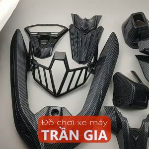 Combo full phụ kiện Carbon gắn xe Vario năm 2018 2019 2020 2021 2022 2023 2024 bản 125 150 ốp trang trí đầy đủ cacbon Vario